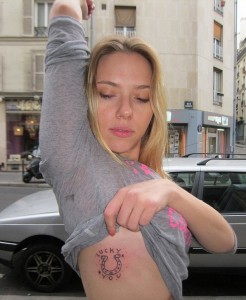 Scarlet Johansson Tattoos 