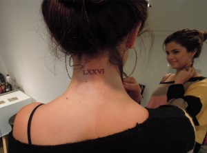 Selena Gomez Tattoos