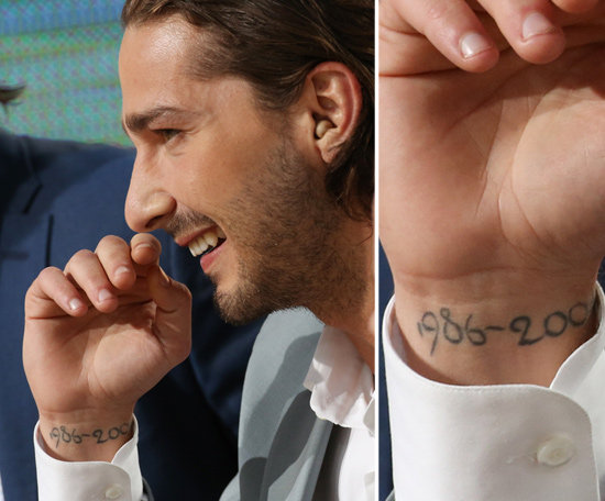 Shia LeBeouf Tattoos – Celebrities Tattooed
