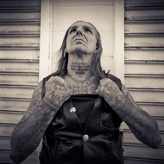 Indian Larry and his tattoos