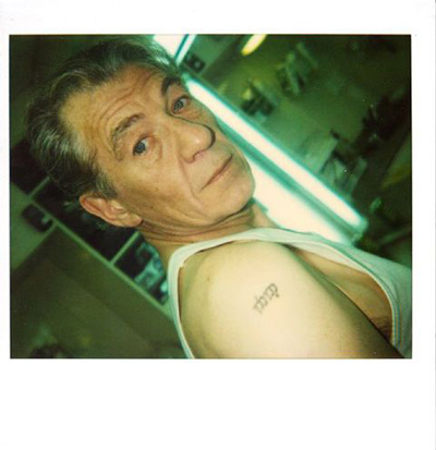 Sir Ian Murray McKellen tattoos