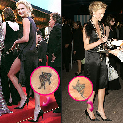 Charlize Theron Tattoos