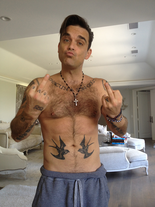 Robbie Williams tattoos