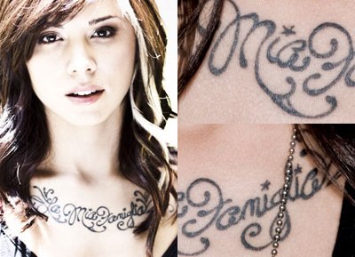 Christina Perri Tattoos | CelebritiesTattooed.com