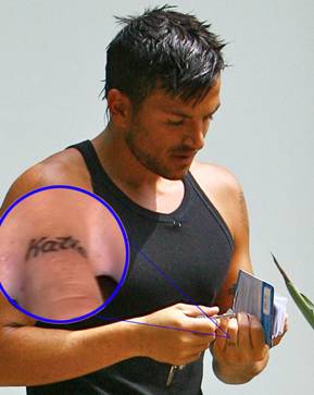 Peter Andre tattoo